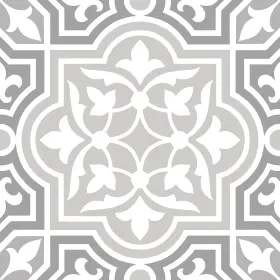 Fp3571 Floorpops 091212606920 Cheverny Peel And Stick Floor Tiles Grey
