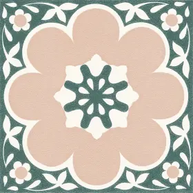 Floorpops 091212789715 12-in By Pink Daphne Vinyl Peel And Stick Floor Tiles 10 Sq