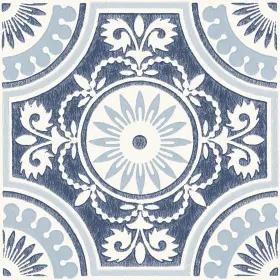 Floorpops 091212789722 12-in By Blue Ezra Vinyl Peel And Stick Floor Tiles 10 Sq.ft