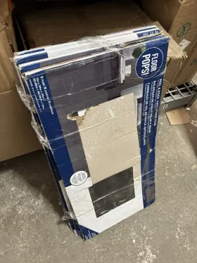 Fp6162 Floorpops 091212847835 Quarry Dark Grey Peel And Stick Floor Tiles 4 Packs Of 6 12 Inch X24
