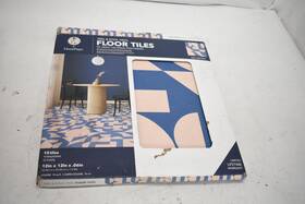 Floorpops 091212867673 Gia Metric Peel And Stick Vinyl Floor Tiles 12x12in Set Of 10 Tile