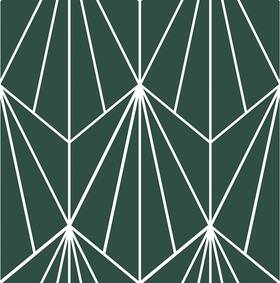 Floorpops 726084306820 Beryl Peel And Stick Floor Tiles Green Geometric Vinyl