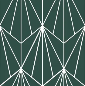 Floorpops 726084306820 Beryl Peel And Stick Floor Tiles Green Geometric Vinyl