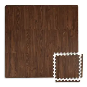 Fp3593 Floorpops Craftsman Interlocking Floor Tiles Brown