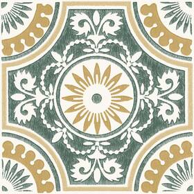 Floorpops Fp4665 12-in By Yellow Ezra Vinyl Peel And Stick Floor Tiles 10 Sq