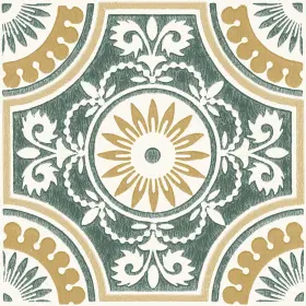 Fp4665 Floorpops 12-in By Yellow Ezra Vinyl Peel And Stick Floor Tiles 10 Sq