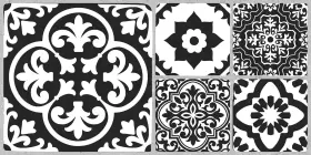 Fp6166 Floorpops Valencia Charcoal Peel And Stick Floor Tiles Black