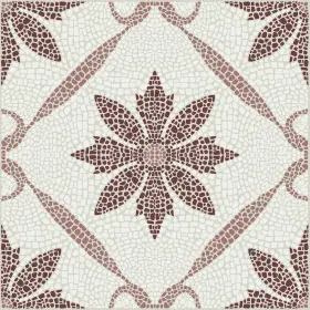Fp6299 Floorpops Jamila Burgundy Peel And Stick Floor Tiles
