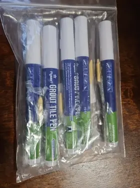 Flysea 970092060920 Grout Tile Pen Black - Waterproof Mold Proof Paint Marker Lot Of 5