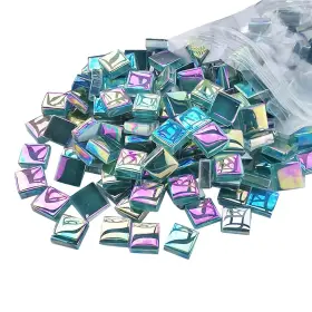 Fba125675 Focal20 Mosaic Tiles Square Iridescent Crystal Glass Tile For Crafts P