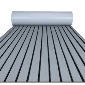 Ts-015 Focean Eva Foam Boat Decking Faux Teak Marine Mat For Yacht Rv Kayak 94.5 Inch X15.7 Grey