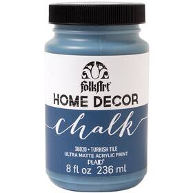 Folkart 028995360206 Home Decor Chalk Paint 8oz Turkish Tile