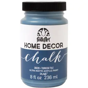 Folkart 028995360206 Home Decor Chalk Paint 8oz Turkish Tile