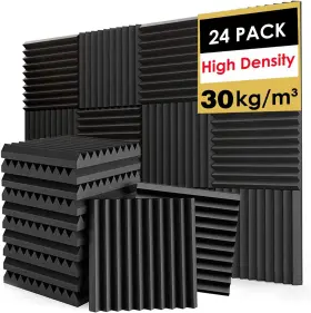 Foneso 768564449955 Acoustic Foam Panels Sound Proof For Walls High Desnsity