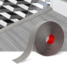 Fonuno 726084467781 Floor Transition Strip Self-adhesive Vinyl Divider 1.57 Inch Wide 3.3 Ft Gray Woo Fonuno 726084467781 Floor Transition Strip Self-adhesive Vinyl Divider 1.57 Inch Wide 3.3 Ft Gray Woo