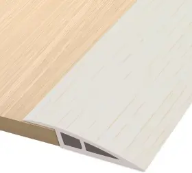 Fonuno A50 Beige Wood 1m Vinyl Door Threshold Flooring Transition Strip Self Adhesive Carpet Edging
