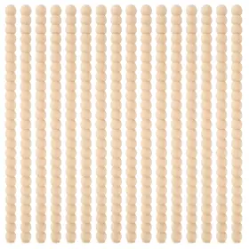Mzzst001 Foxtell 16 Pcs Decorative Half Wooden Beads Trim Molding Unfinished 3d Bea