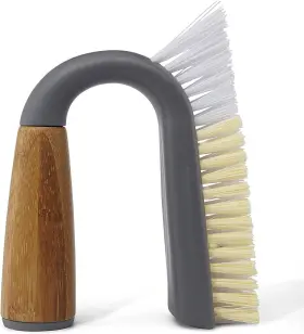 Fc11125gy Full Circle Grunge Buster Grout And Tile Scrub Brush Recycled Materials Tough &