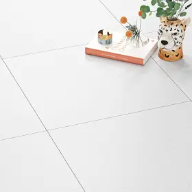 019-ss32-5 Funstick Peel And Stick Floor Tile Waterproof 12x12 In White Vinyl Flooring