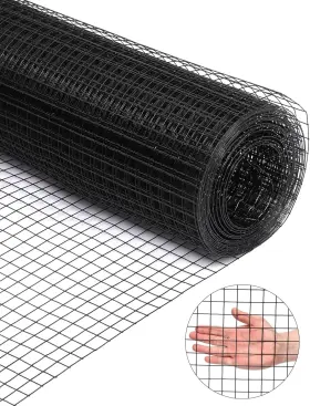 Avugyhei25fxnllgnwffzaf32h Garveetech Hardware Cloth 1/4 Inch 48 X 50ft Ft 19 Gauge - Black Vinyl Coated Wire Mesh