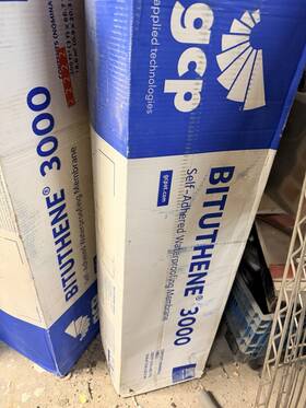 Gcp Applied Technologies 333-3sbm Bituthene 3000 Asphalt Waterproof Membrane 3ft X 66.7ft