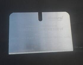 General Equipment Company Fcs16-1100 New Floor Scraper Tile Removal Blade 4 Inch X 6