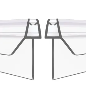 Gezmr 783970834041 2-pack Frameless Shower Standard - 3/8 Inch 10mm 23mm Gap Clear