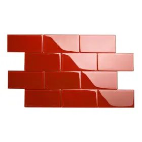 Giorbello 603827436573 Glass Subway Backsplash Tile 3 X 6 Ruby Red Giorbello 603827436573 Glass Subway Backsplash Tile 3 X 6 Ruby Red