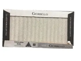 Giorbello 811722036501 Spanish Pureform Terrazzo Deco Cream 12 Inch X 24 Matte 3d Fluted Porcelain