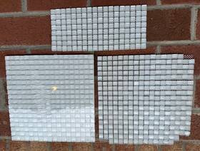 Glazzio Tiles Gl80 Glacier Series Bright White 12x12 Backsplash Tile Sheet
