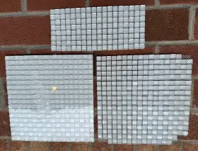 Gl80 Glazzio Tiles Glacier Series Bright White 12x12 Backsplash Tile Sheet Gl80 Glazzio Tiles Glacier Series Bright White 12x12 Backsplash Tile Sheet
