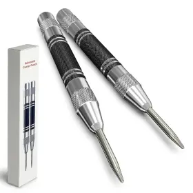 Cp-01 Glieskir 2 Pack Automatic Center Punch 5 Inch Heavy Duty Steel Spring Loaded H