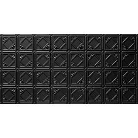 Global Specialty Products 445004166186 Dimensions 2 Ft. X 4 Glue Up Tin Ceiling Tile In Matte Black