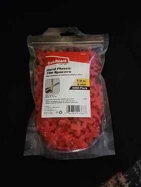 Goldblatt 556050032367 1/4 Inch 6mm Cross Tile Spacers 1 Pack Of 500 Construction Home Improve