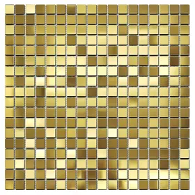 Goodotz 037166484887 Gold Tile Squares 5/8 Inch Real Metal Case Of 5 Sq.ft Goodotz 037166484887 Gold Tile Squares 5/8 Inch Real Metal Case Of 5 Sq.ft