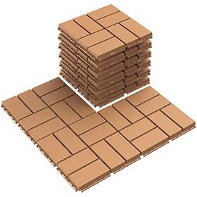 Goovilla Gv-9pdtbu-4p Plastic Interlocking Deck Tiles Outdoor Patio Flooring Inch