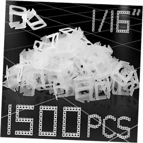 Grauerhund-0224-16 Grauerhund 1/16 Inch Tile Leveling System Spacers 1500 Pcs Clips Kit