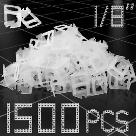 Grauerhund-0224-8 Grauerhund 1/8 Inch Tile Leveling System Spacers 1500 Pcs Clips Kit Prevent Ti