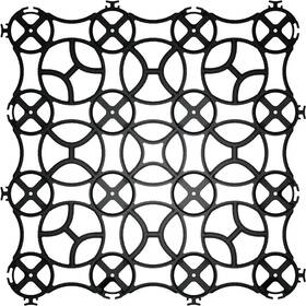 Gravalock Permeable Paver 313043764762 22 Inch X 1 Black Slim Grid Plastic Pavers 12-pavers/40.5 Sq. Ft