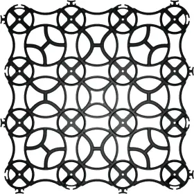 Gravalock Permeable Paver 445018264274 Plastic Pavers 22 Inch X22 X1 Black Slim Grid