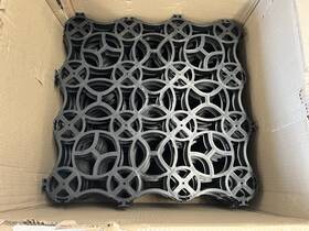Gravalock Permeable Paver 711181843613 Plastic 22 Inch X22 X1 Slim Grid - 10 Pack Like Truegrid