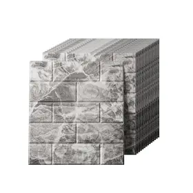 Qttt-0014 Greymond 3d Wall Panels Peel And Stick In Grey White 40 Pcs Xpe Foam Wallpaper Fau Qttt-0014 Greymond 3d Wall Panels Peel And Stick In Grey White 40 Pcs Xpe Foam Wallpaper Fau