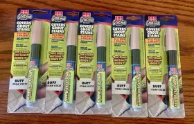05032 Grout Aide Marker Lot Of 5 Covers Stains Kills Mold Mildew Floor Counter Top Wall