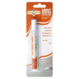 Groutastic 744759144867 Grout Pen White Tile Paint Marker Waterproof Colorant A