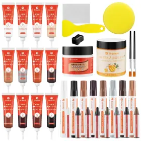 Lw-at-0126-nz0309-200g Grpoche Wood Furniture Repair Kit Set Of 36 Laminate Floor Touch Up Marke