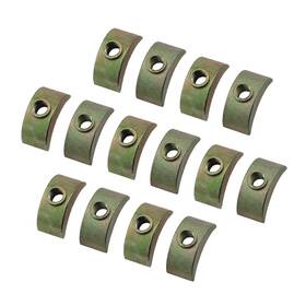 Guifeng 360-hcwtn-m6-14 14pcs M6 Half Moon Nut Connector Closet Bed 24.5x11mm Green