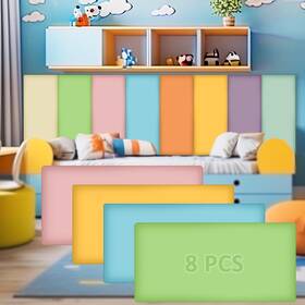 Hahafelt Qun-hahafelt-148 8 Pack Wall Padding For Playroom Peel And Stick Headboard 15.75 Inch X 7.87 1.18