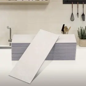Hailsea 809826000346 Peel And Stick Backsplash Marble Tiles 4 Inch X12 24 Sheets For Kitchen Bathro