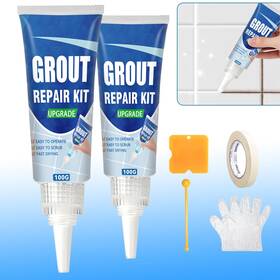 Halldeli Mfj02 Tile Grout Repair Kit White Fast Drying Filler For Bathroom