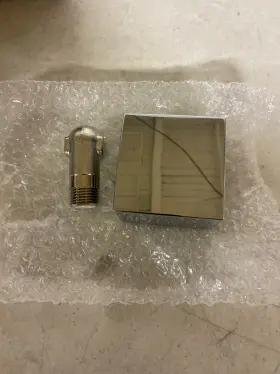 36732001 Hansgrohe Axor 1/2 Inch Thread Modern 2 Wall Outlet In Chrome